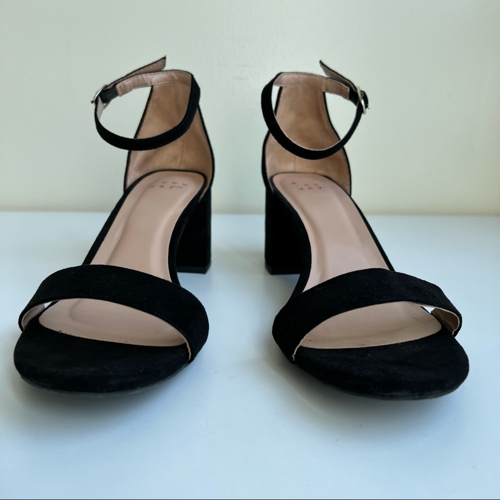 a new day Black Velvet Heels